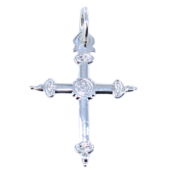 Croix Jeannette à pointe - Taille 2 Argent 