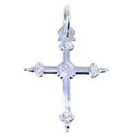 Croix Jeannette à pointe - Taille 2 Argent 