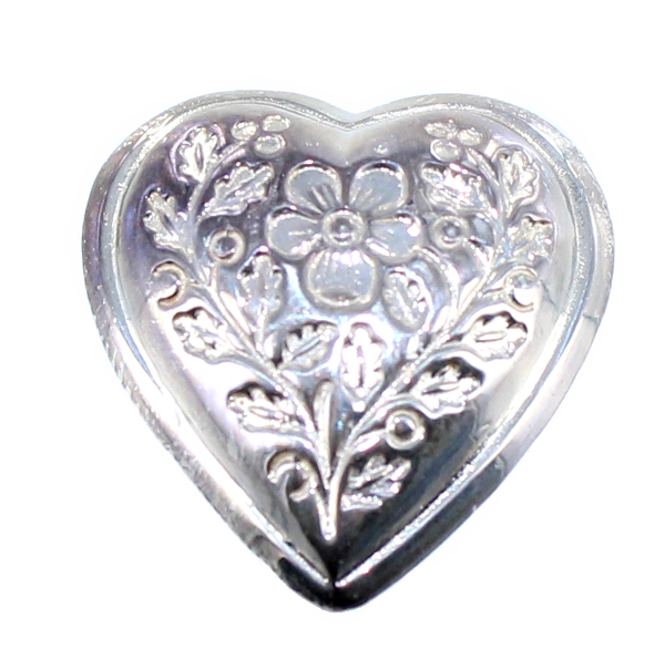 Coulant Argent Coeur de savoie fleuri 