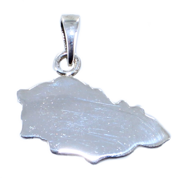 Pendentif Argent Carte Ile de Gozo 