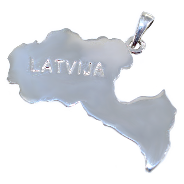 Pendentif Carte Lettonie - Image 2