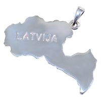 Pendentif Carte Lettonie - Image 2