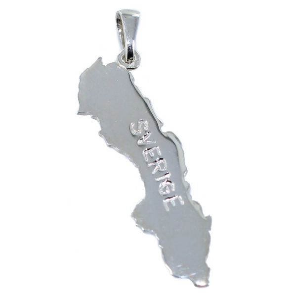 Pendentif&nbsp;Carte Suède - Taille 3 - Image&nbsp;2 