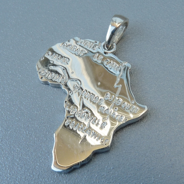 Pendentif&nbsp;Carte de l\'Afrique - Taille 2 - Image&nbsp;3 