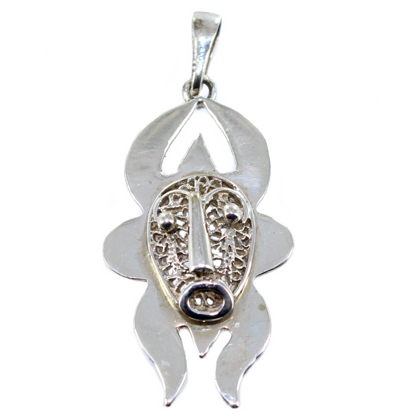 Pendentif Argent Masque de Zébu 