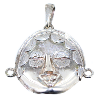 Pendentif Argent Masque africain Akan 