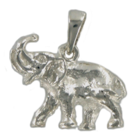 Pendentif Argent Eléphant barrissant 