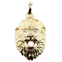 Pendentif Or Jaune Masque de Lion 