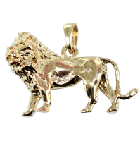 Pendentif Or Jaune Lion 