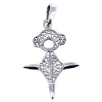 Pendentif Argent Croix du sud filigrane Agadez 