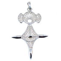 Pendentif Argent Croix du sud filigrane Aïr 