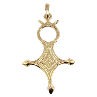 Pendentif Or Jaune Croix du sud pleine Hoggar 