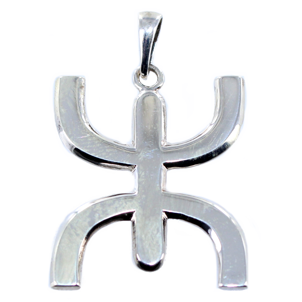 Pendentif Argent Symbole berbère Grand modèle - 30 x 25 mm 