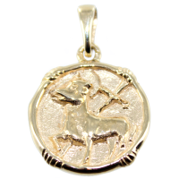 Médaille Or Jaune Saint Agnus dei