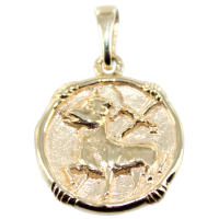 Médaille Or Jaune Saint Agnus dei 