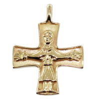 Croix catholique romane - Taille 1 Or Jaune