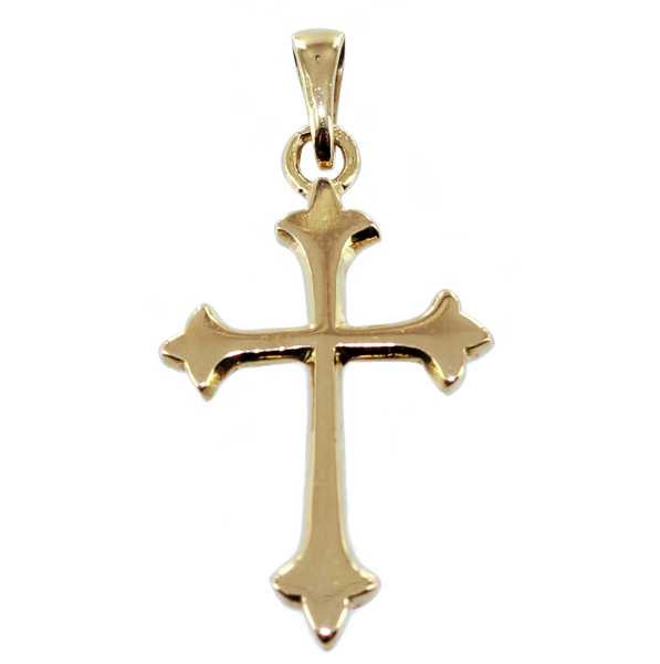 Croix catholique trident Or Jaune