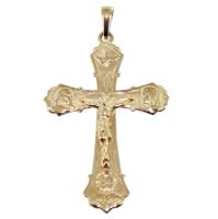 Croix catholique Familia Or Jaune 