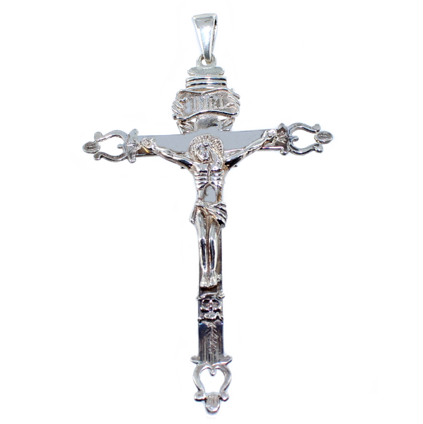 Croix avec Christ - Taille 5 Argent 