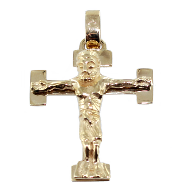 Croix catholique romane - Taille 2 Or Jaune 