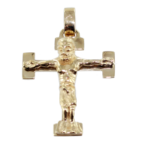 Croix catholique romane - Taille 2 Or Jaune