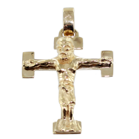 Croix catholique romane - Taille 2 Or Jaune 