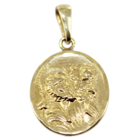 Médaille Or Jaune Saint Christophe