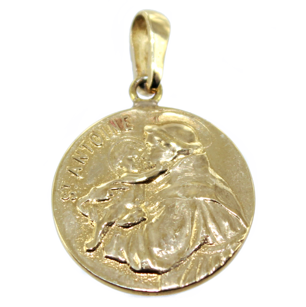 Médaille Or Jaune Saint Antoine