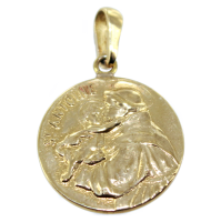 Médaille Or Jaune Saint Antoine