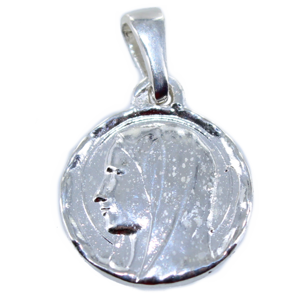 Médaille Argent Sainte Vierge ciselée - Taille 1 