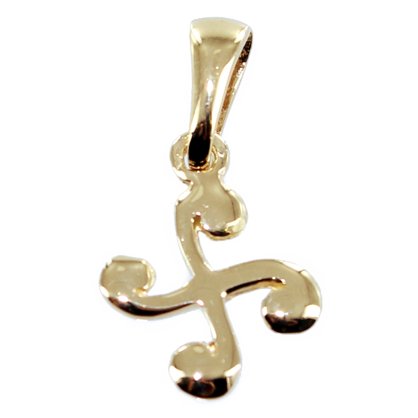 Croix basque - Taille 2 Or Jaune 