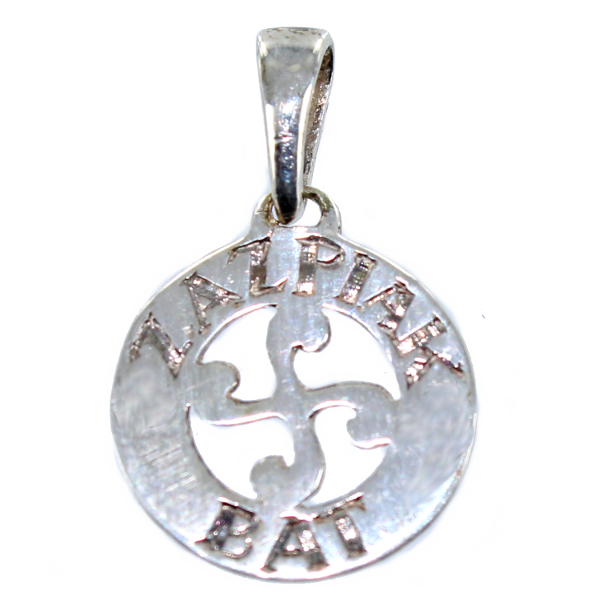 Pendentif Argent Symbole Basque Zazpiak Bat - Taille 1 