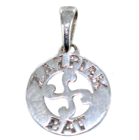 Pendentif Argent Symbole Basque Zazpiak Bat - Taille 1 