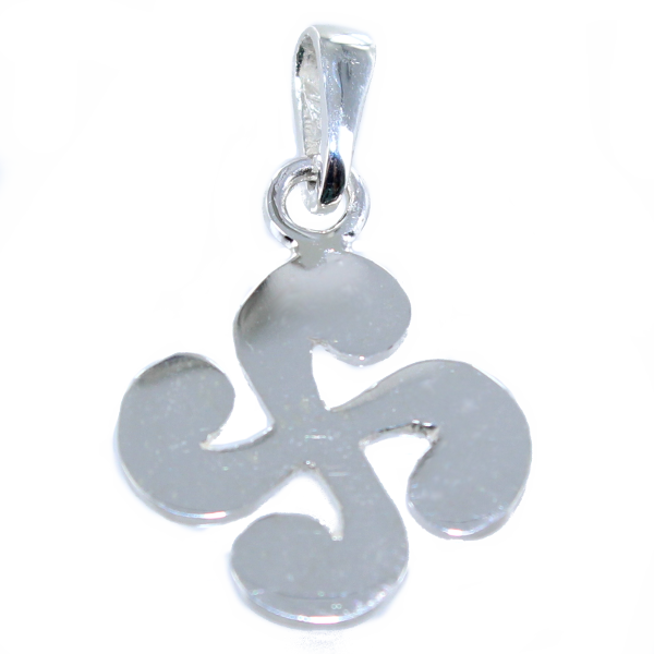 Croix Basque Plate - Taille 2 Argent 