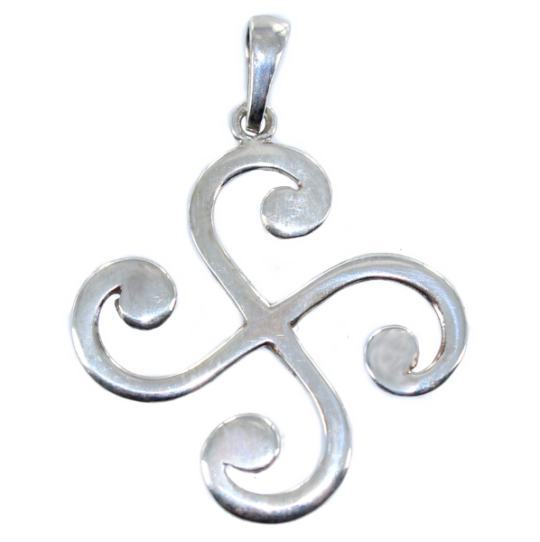 Croix Basque Fine - Taille 4 Argent 