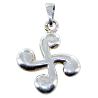 Croix Basque Epaisse - Taille 5 Argent 