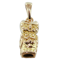 Pendentif Or Jaune Chouette Totem 