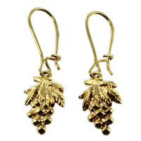 Boucles d'oreilles Or Jaune Grappe de raisin 