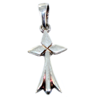 Pendentif Argent Hermine losange - Taille 3 