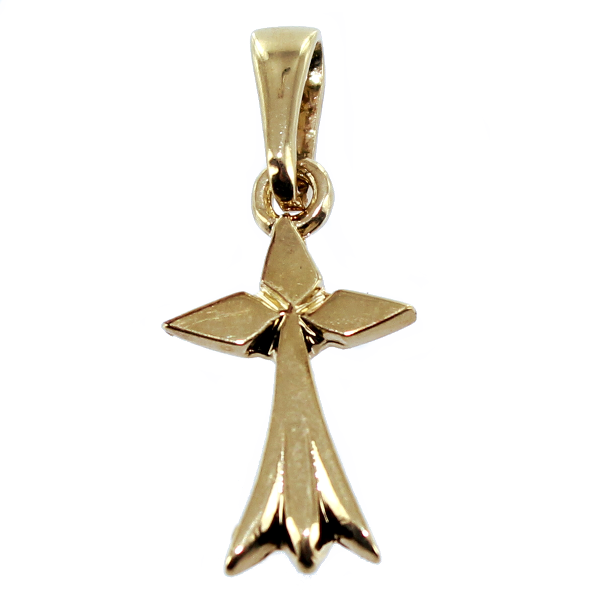 Pendentif Or Jaune Hermine losange - Taille 2 