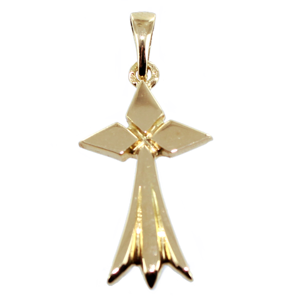 Pendentif Or Jaune Hermine losange - Taille 4 