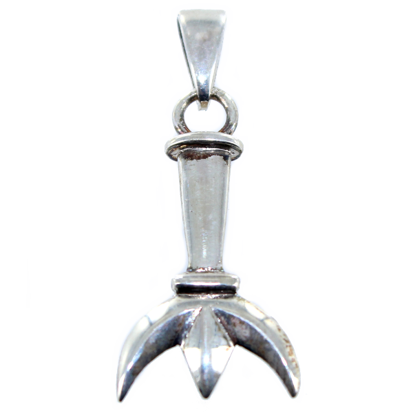 Pendentif Argent Trident - Taille 4 