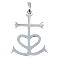 Croix Camarguaise - Taille 6 Argent 