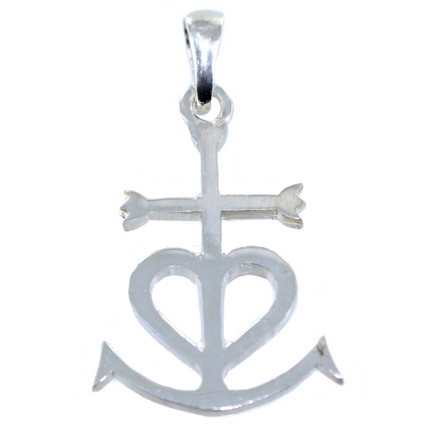Croix camarguaise - Taille 4 Argent 