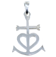 Croix camarguaise - Taille 4&nbsp;Argent 