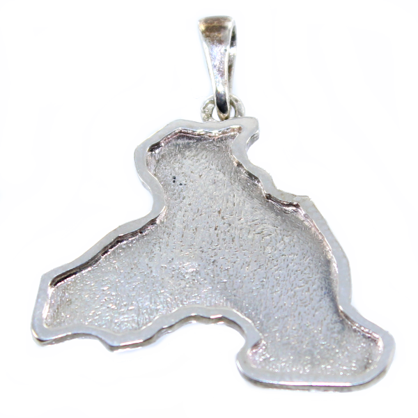 Pendentif Argent Carte Camargue 