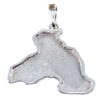 Pendentif Argent Carte Camargue 