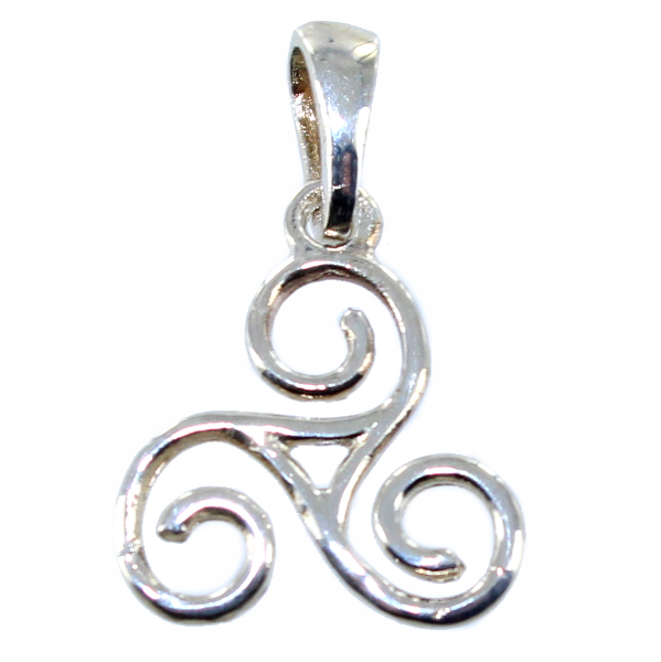 Pendentif Argent Triskell simple - Taille 4 
