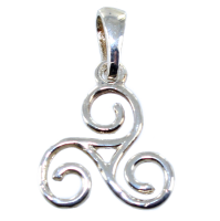 Pendentif Argent Triskell simple - Taille 4 