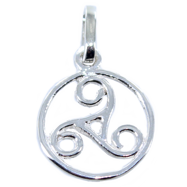 Pendentif Argent Triskell encerclé - Taille 2 